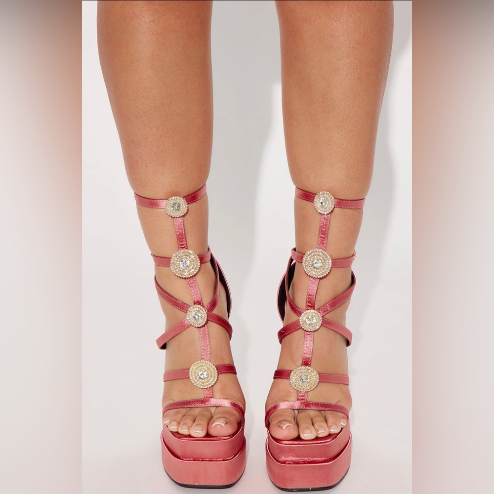 Blush Platform Heels